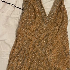 Sparkling pink body con dress